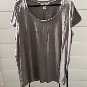Athleta Charcoal Short Sleeve Tee